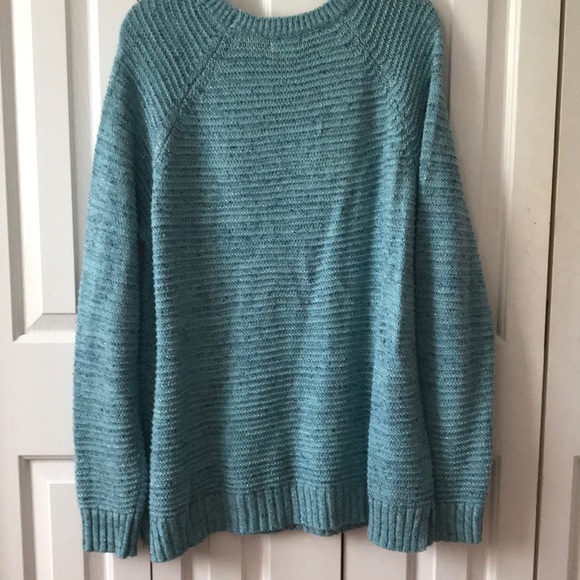 Plus Size Blue Sparkle Sweater - Picture 5 of 5